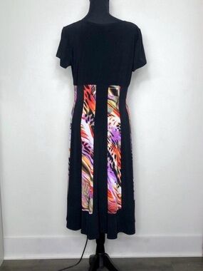 Conrad C Short Sleeve Abstract Print Dress Petites